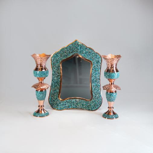 گلدان اناری سایز 2 نقره کوب  