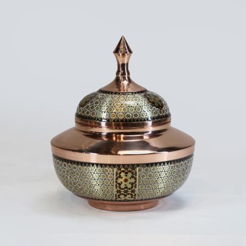 قندان سلجوقی خاتم کاری 