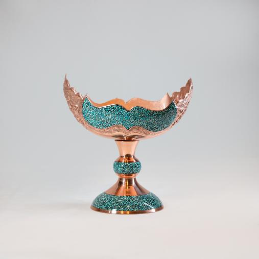 کشکول سایز 3 فیروزه کوبی ساده