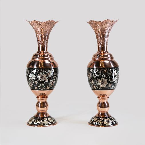 یک جفت سنبلدان سایز 20 نقره کوب 